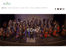 Tablet Screenshot of echorchestra.org